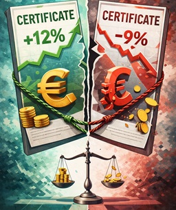 Certificate: asimmetria rendimenti